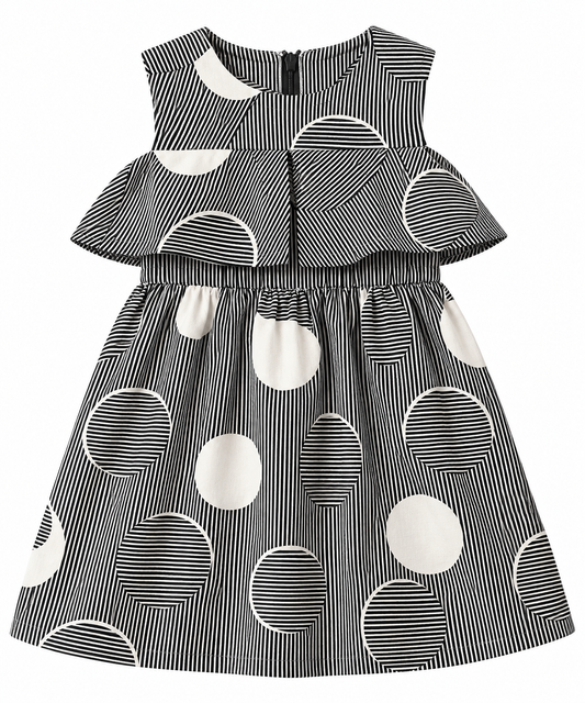 Girls Frock Sleeveless Lining sku07602