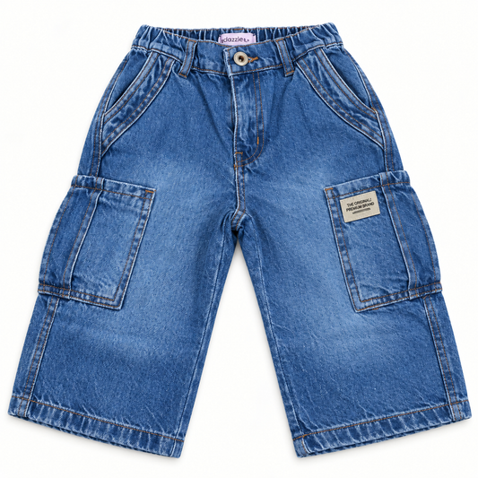 Blue denim Pant Cargo