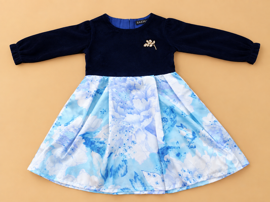 Girls Frock Velvet
