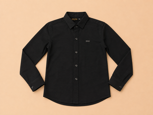 Boys Shirt Full Sleeves Black