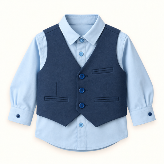 Boys Shirt Westcoat sku04443