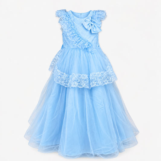 Girl Maxi Frock Chicken & Bow Dorissa XN23067 sku05150