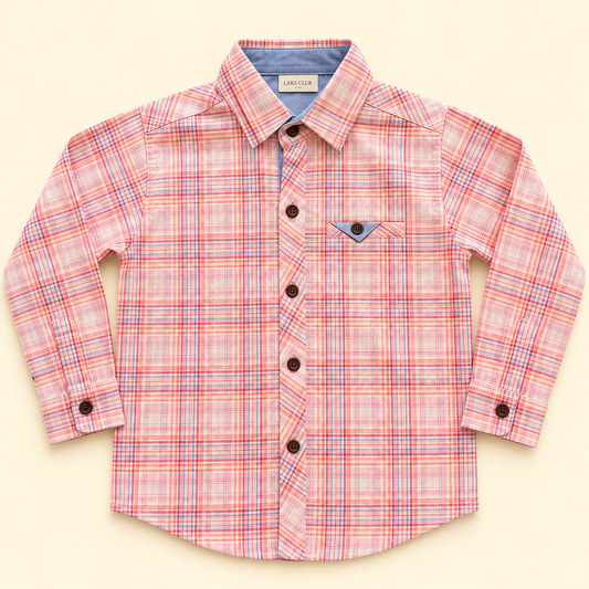 boys shirt full sleeves check