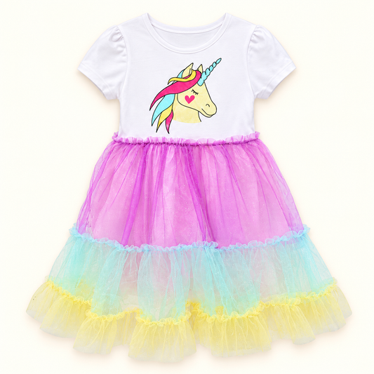 girls frock unicorn sku05290