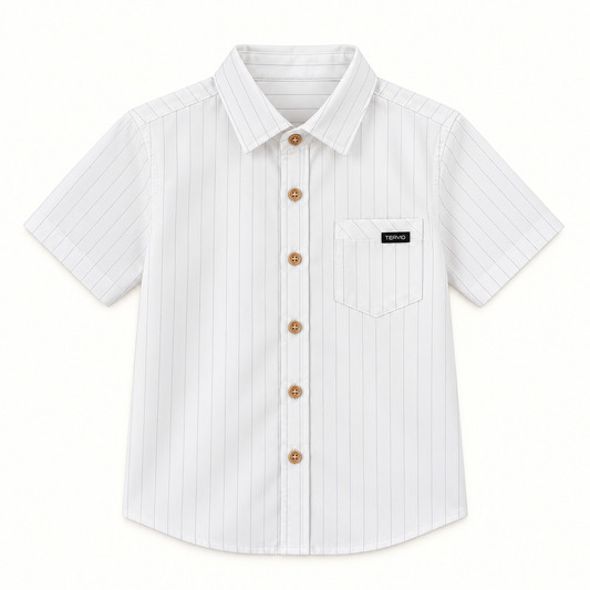 Boys Shirt Half Sleeves Multi Lining