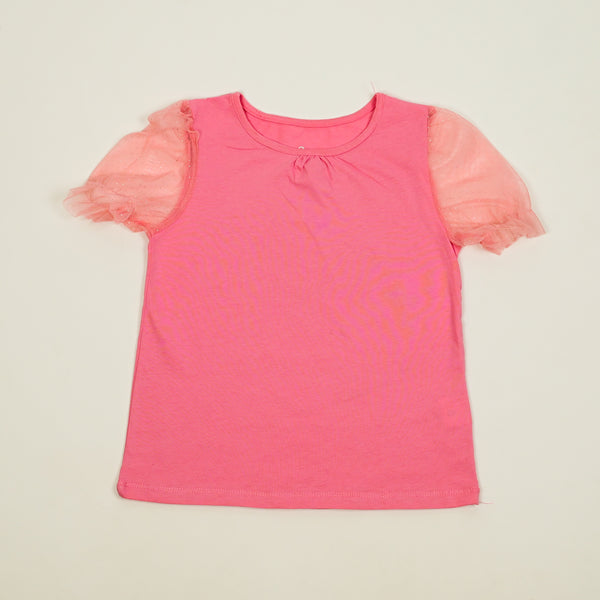 Girls T Shirt Sleeve Net sku04692