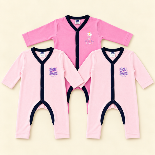 New Born Romper Pack of 3