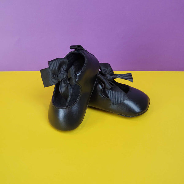 Baby Girl Shoes Black Bow
