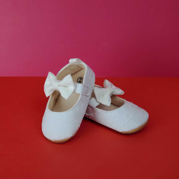Baby Girl Shoes Bow & Flower