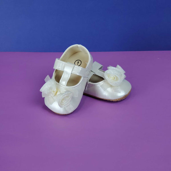 Baby Girl Shoes White Bow