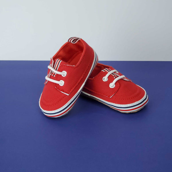 Baby Boy Shoes Fix Lace Red