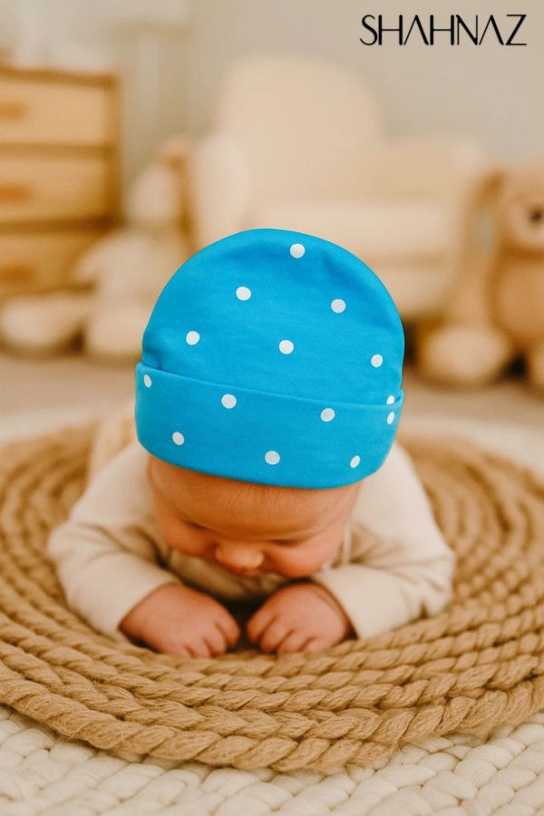 New Born Baby Cap Polka Dot sku07238