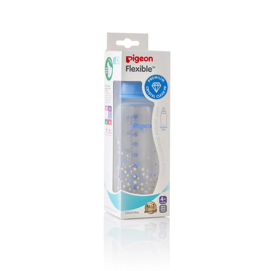 Pigeon PP Stream Line Printed Bottle 250 Blue