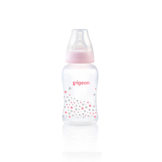 Pigeon PP Stream Line Printed Bottle 150 Pink