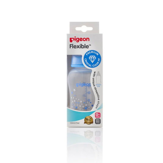 Pigeon PP Stream Line Printed Bottle 150 Blue