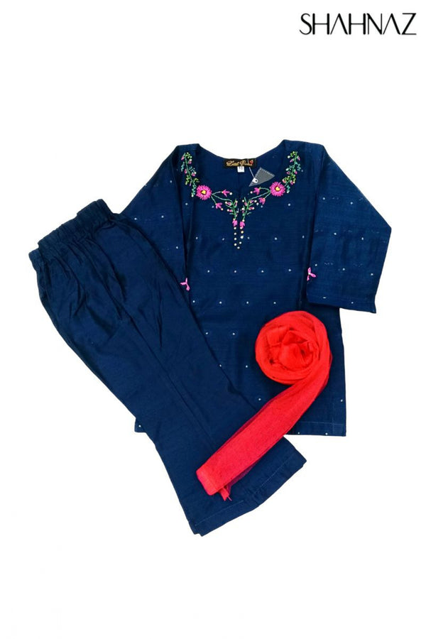 Girls Shalwar Kameez Front EMB sku07579