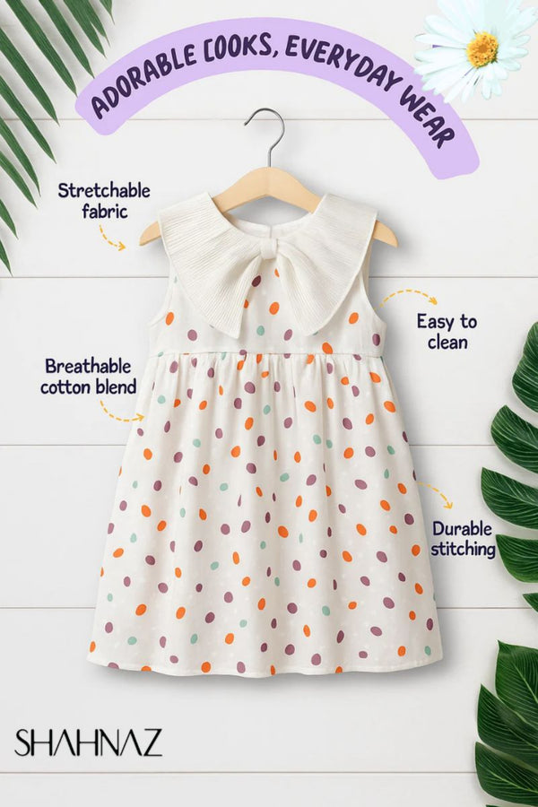 Girls Frock Polka Dot sku07599