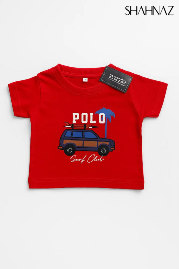 Boys T Shirt Car Polo Surf Club