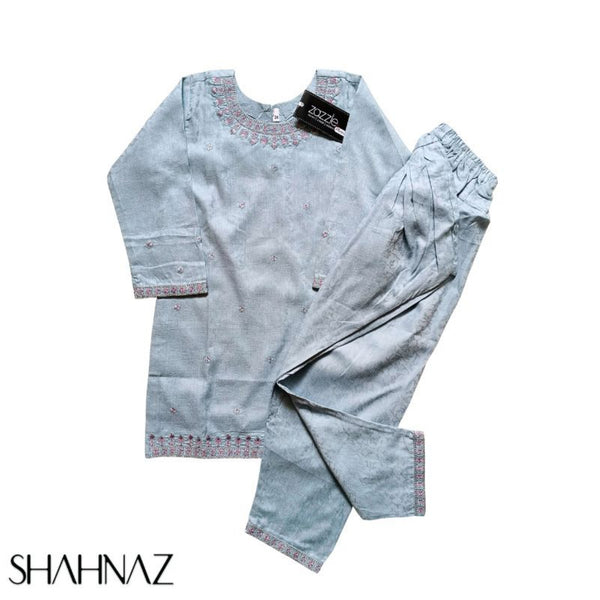 Girls Shalwar Kameez Neck EMB sku06207