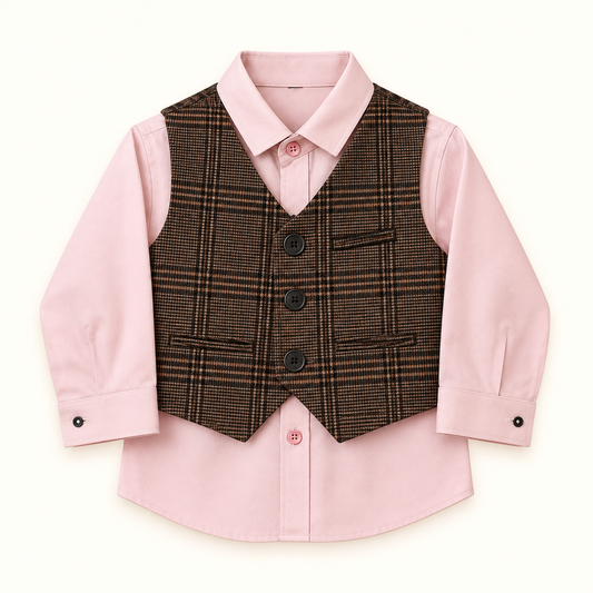 Boys Shirt Westcoat sku04218