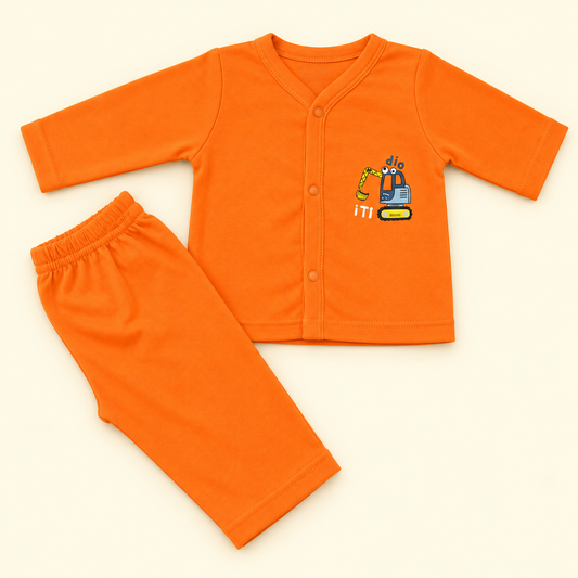 Kids Night Suit Orange
