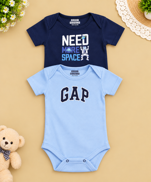 Body Suit Pack of 2 Navy/Blue