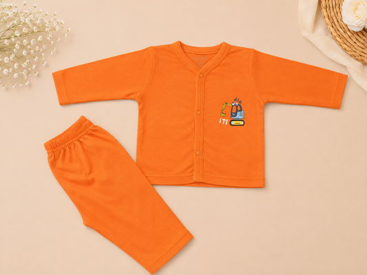 Kids Night Suit Orange