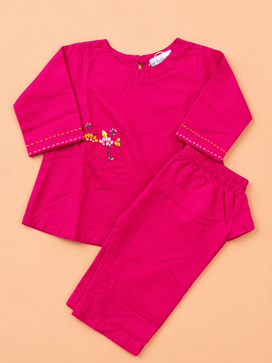 Pink Girls Shalwar Kameez