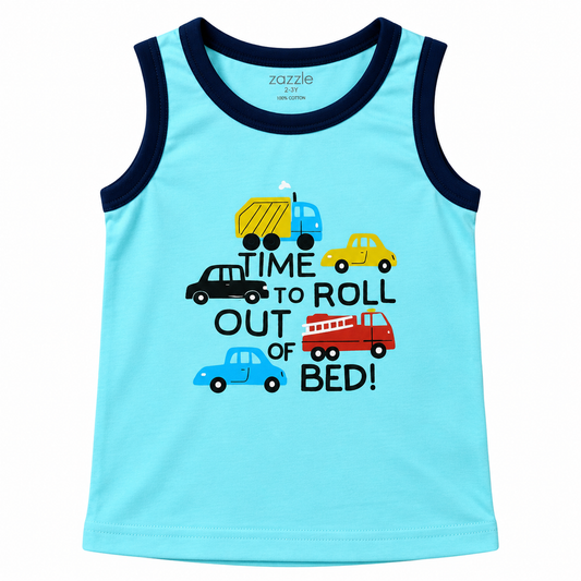 Boys Sando Summer Front Cars ghuf