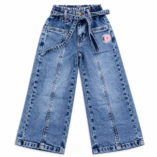 Dark Blue Girl Denim Pant