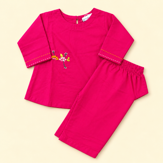 Pink Girls Shalwar Kameez