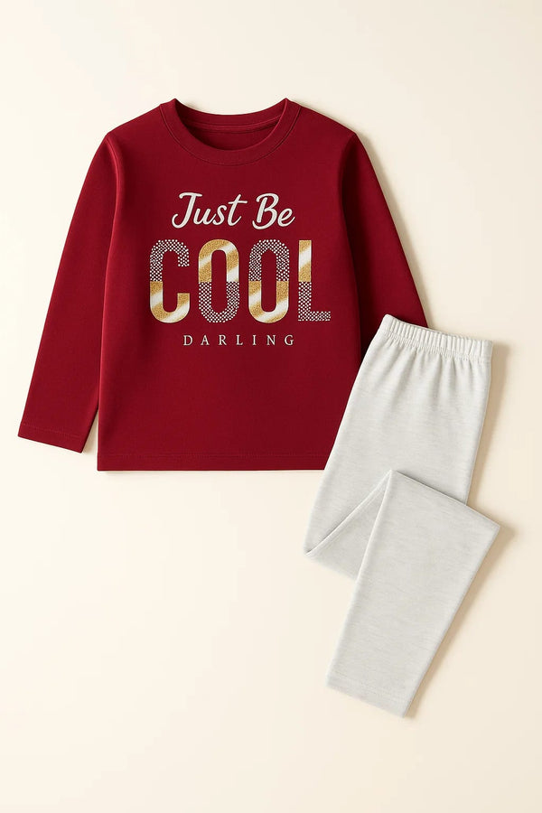 Kids Night Suit Ghuf Just Be Cool