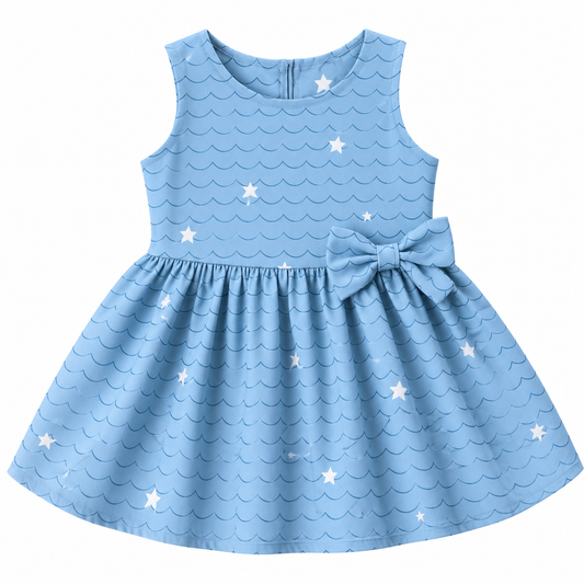 Girls Cotton Frock Star sku0620