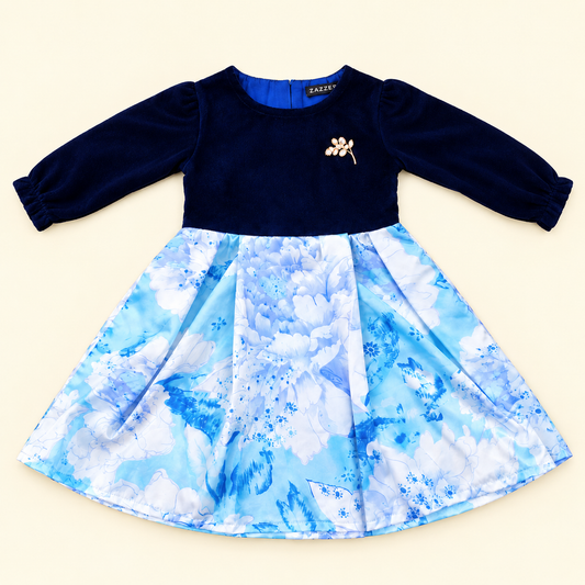 Girls Frock Velvet