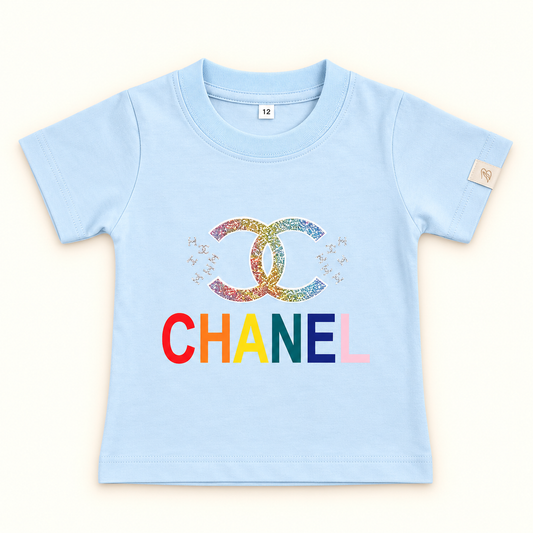 T.shirt round neck channel
