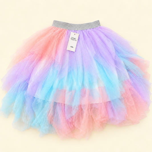 Girls Skirt Multi Net