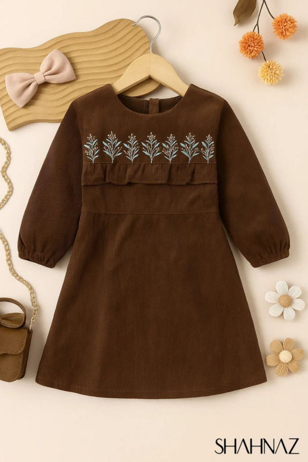 GIRLS KURTI FROCK CHEST FLOWER SKU07230