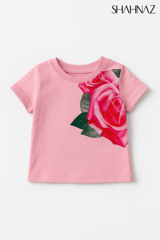 Girls T Shirt Flower sku04760