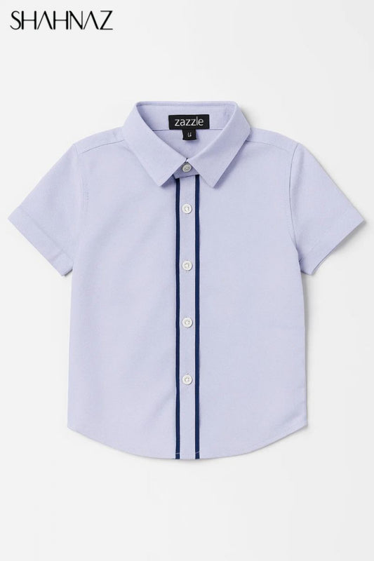 Boys Shirt Sleeveless Middle Navy Line