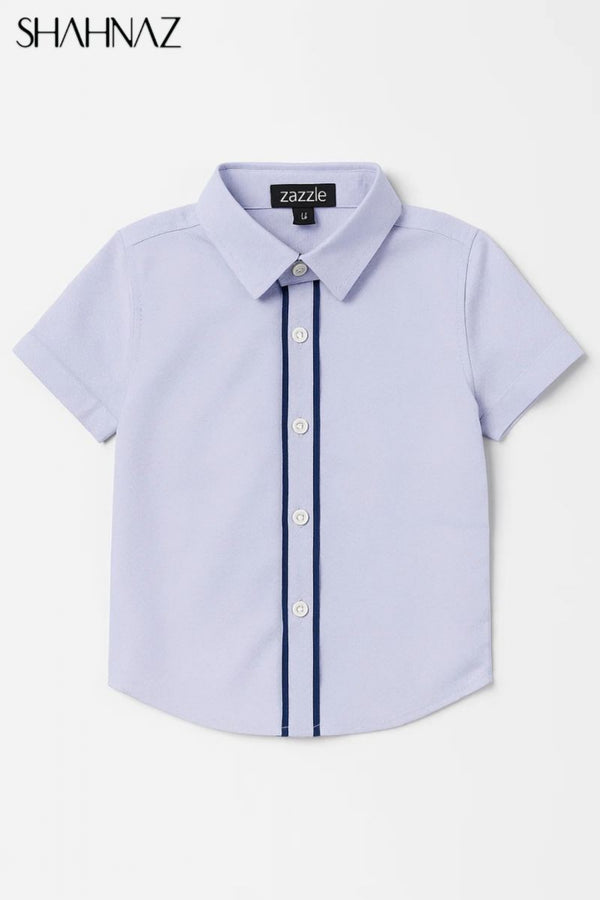Boys Shirt Sleeveless Middle Navy Line