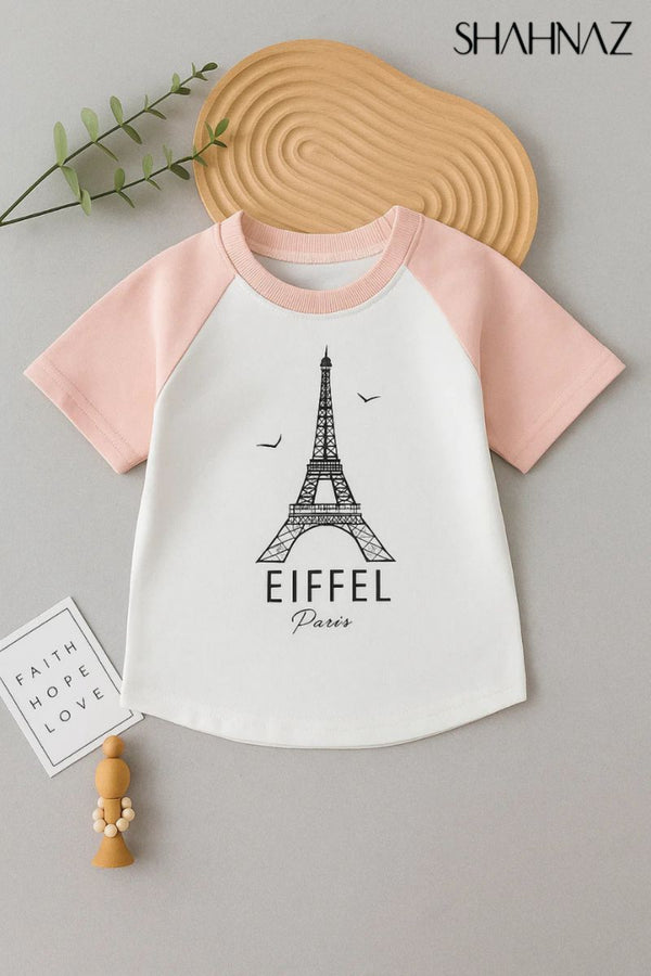 Girls Sweatshirt Eiffel Tower Full Sleeves