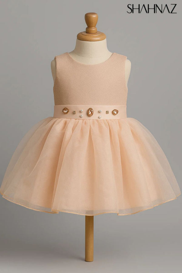 Girls Fancy Frock Beeds & Shimmer