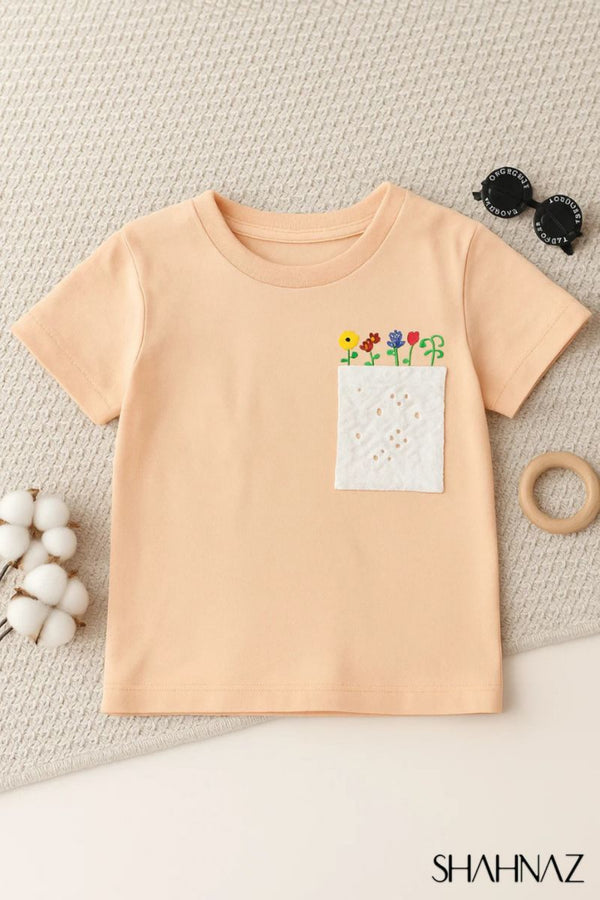 Girl's T.Shirt Front Pocket