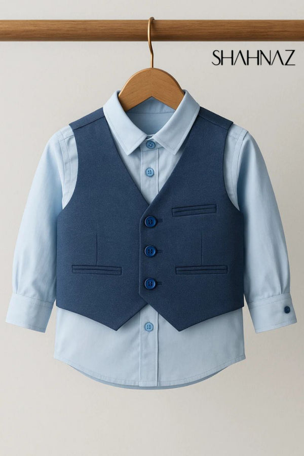 Boys Shirt Westcoat sku04443