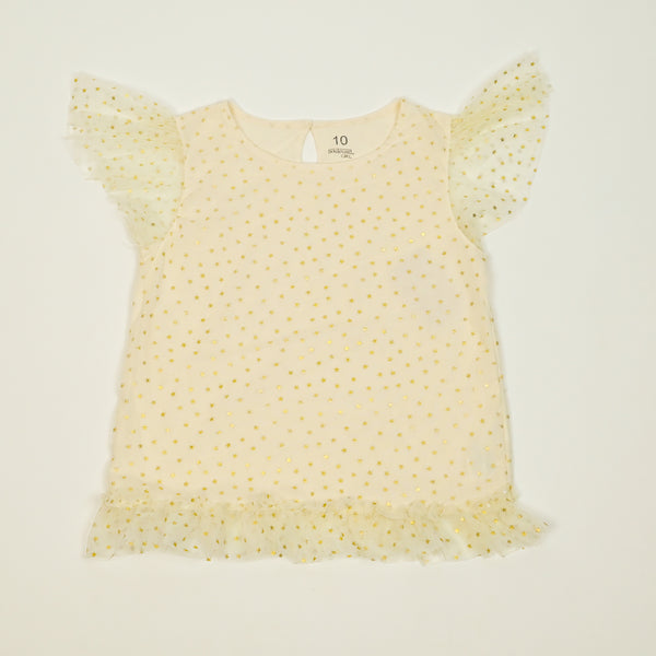 Girls Top Net Stars sku04693
