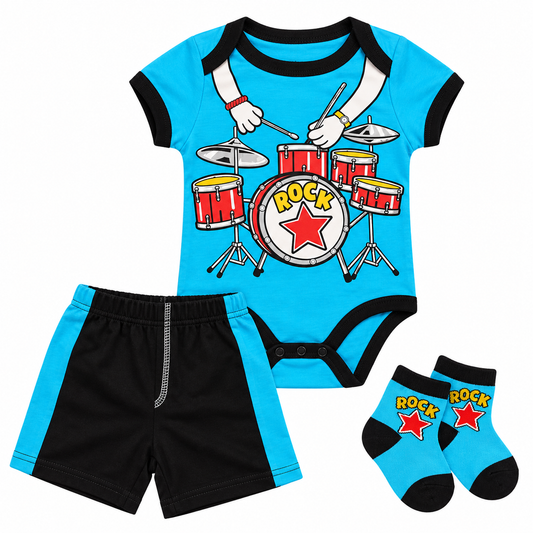 Baby Romper Suit With Socks sku05180