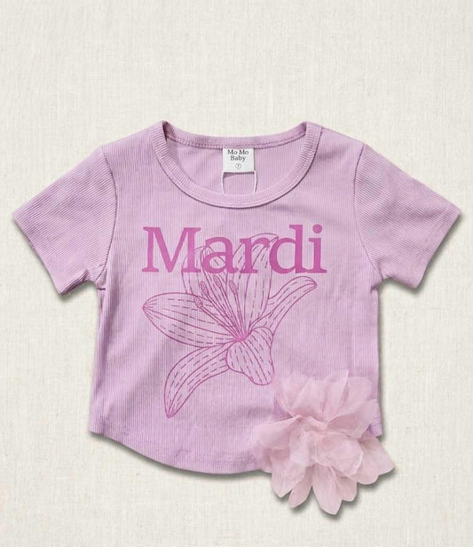 girls t.shirt momo baby flower