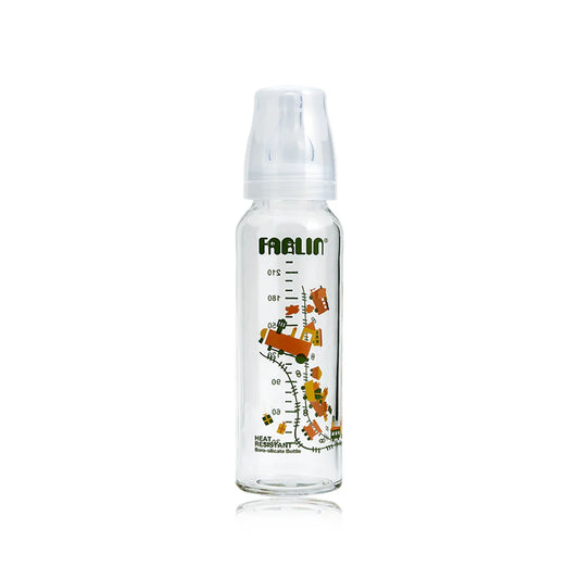 Glass Feeding Bottle 8oz Heat Resistant