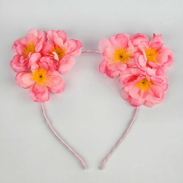 Girls Hairband 3 Flowers