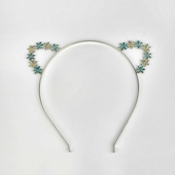 Girls Hairband Metal Flower